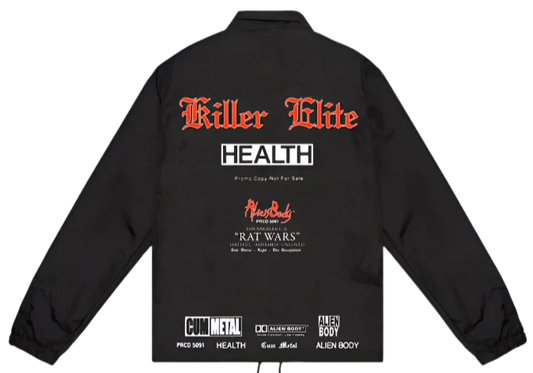 "HEALTH x AlienBody (Killer Elite Variant)" Black Windbreaker